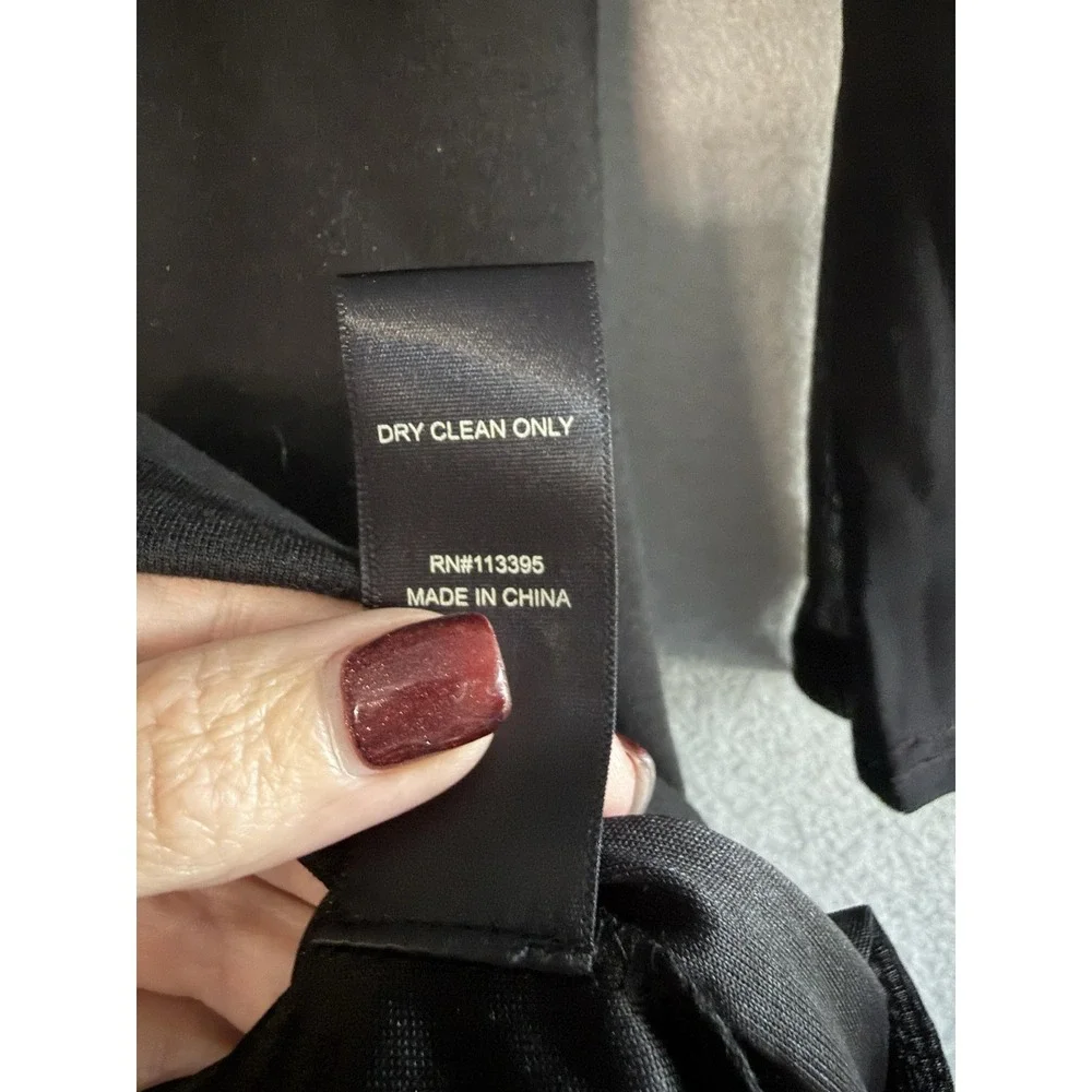 Ark & Co Dress Womens S Black Mesh Sheer Long Sleeve Bodycon Mini Party Cocktail